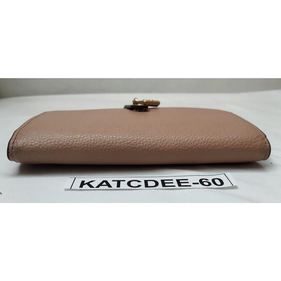 Michael Kors Mercer Pink Pebbled Leather Credit Card ID Window Bifold Wallet - Picture 5 of 16